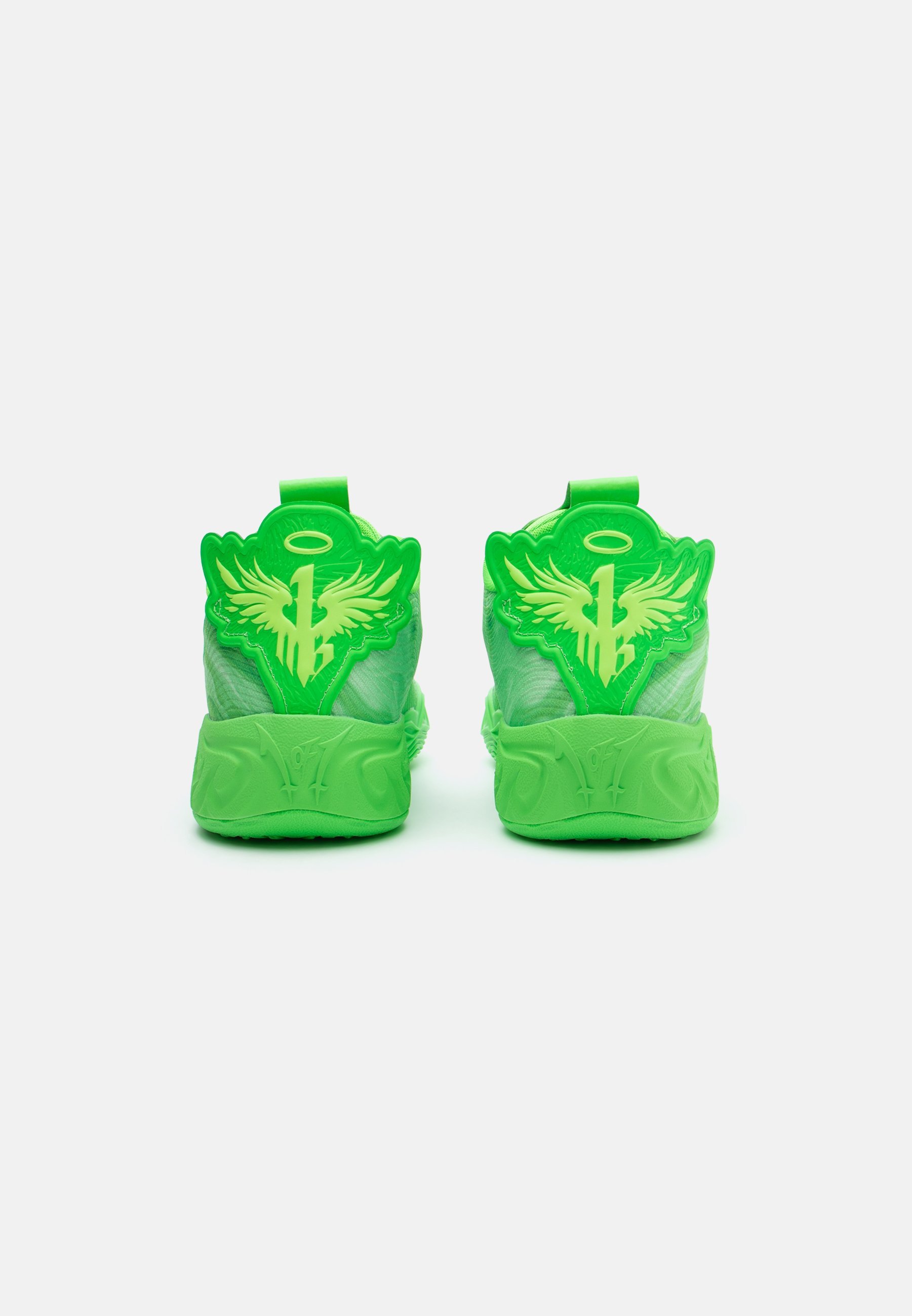 Puma MELO MB.04 LO TEAM - Basketbalschoenen - groene glans/bruisend licht