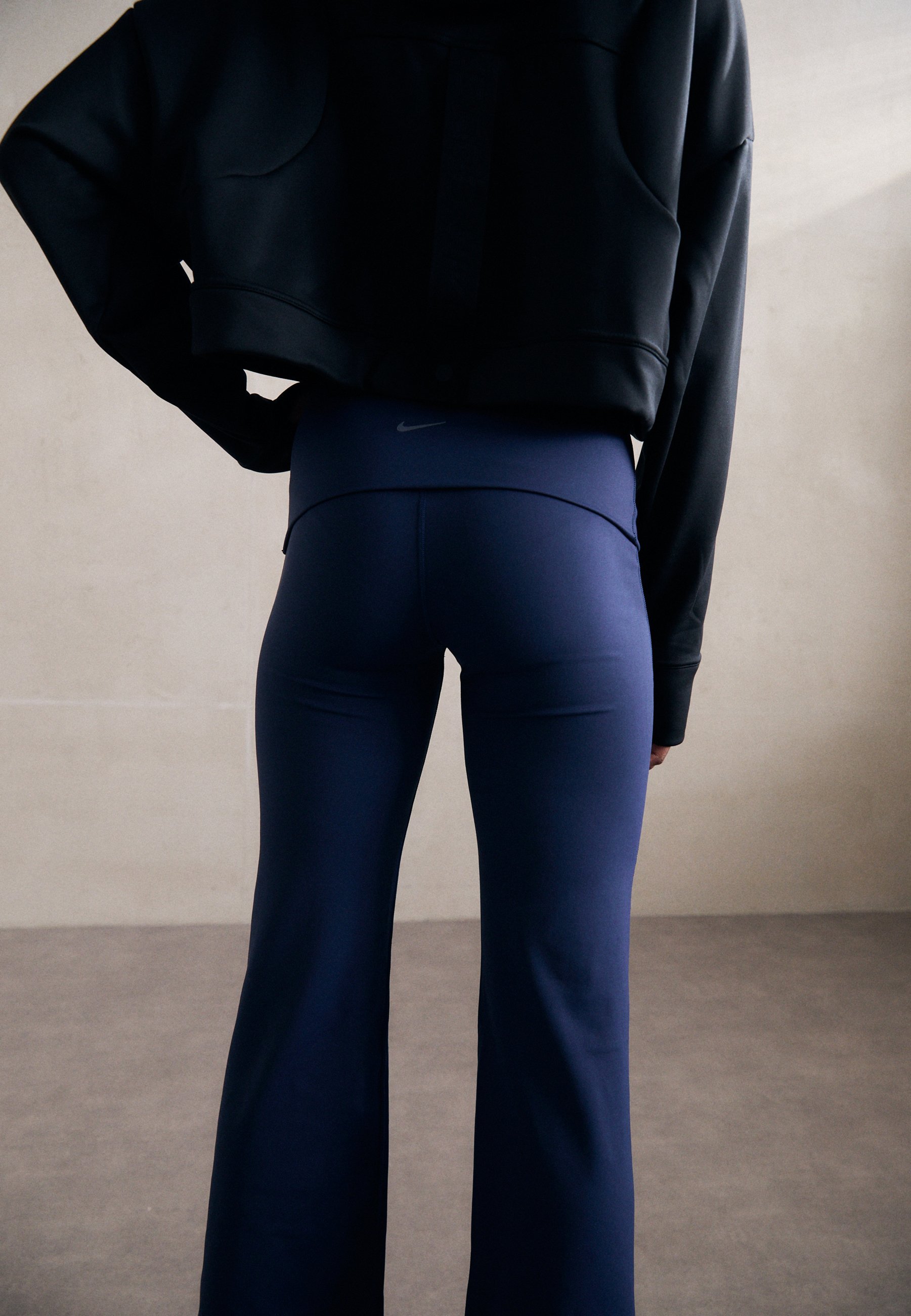 Nike Performance ONE PANT - Colanți - bleumarin/alb