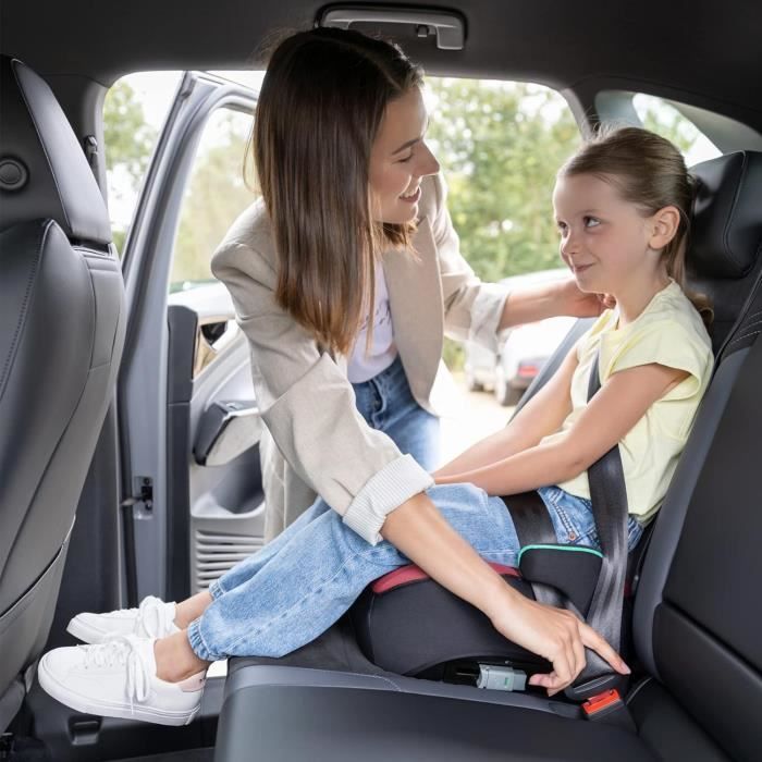 Seggiolino auto BEBECONFORT Manga i-Fix, seggiolino rialzato ISOFIX, età 6-12 anni, 22-36 kg, 125-150 cm, grigio nebbia