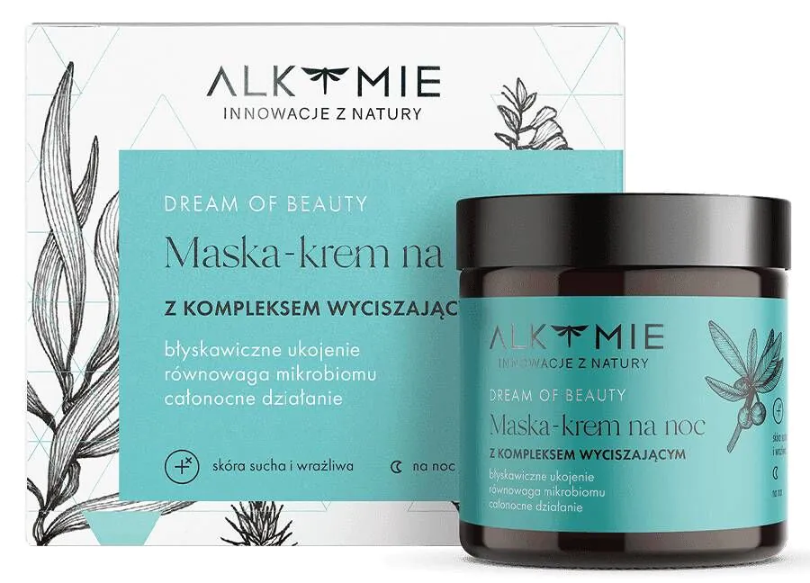 Alkmie Dream Of Beauty Wyciszająca nocka maska-krem