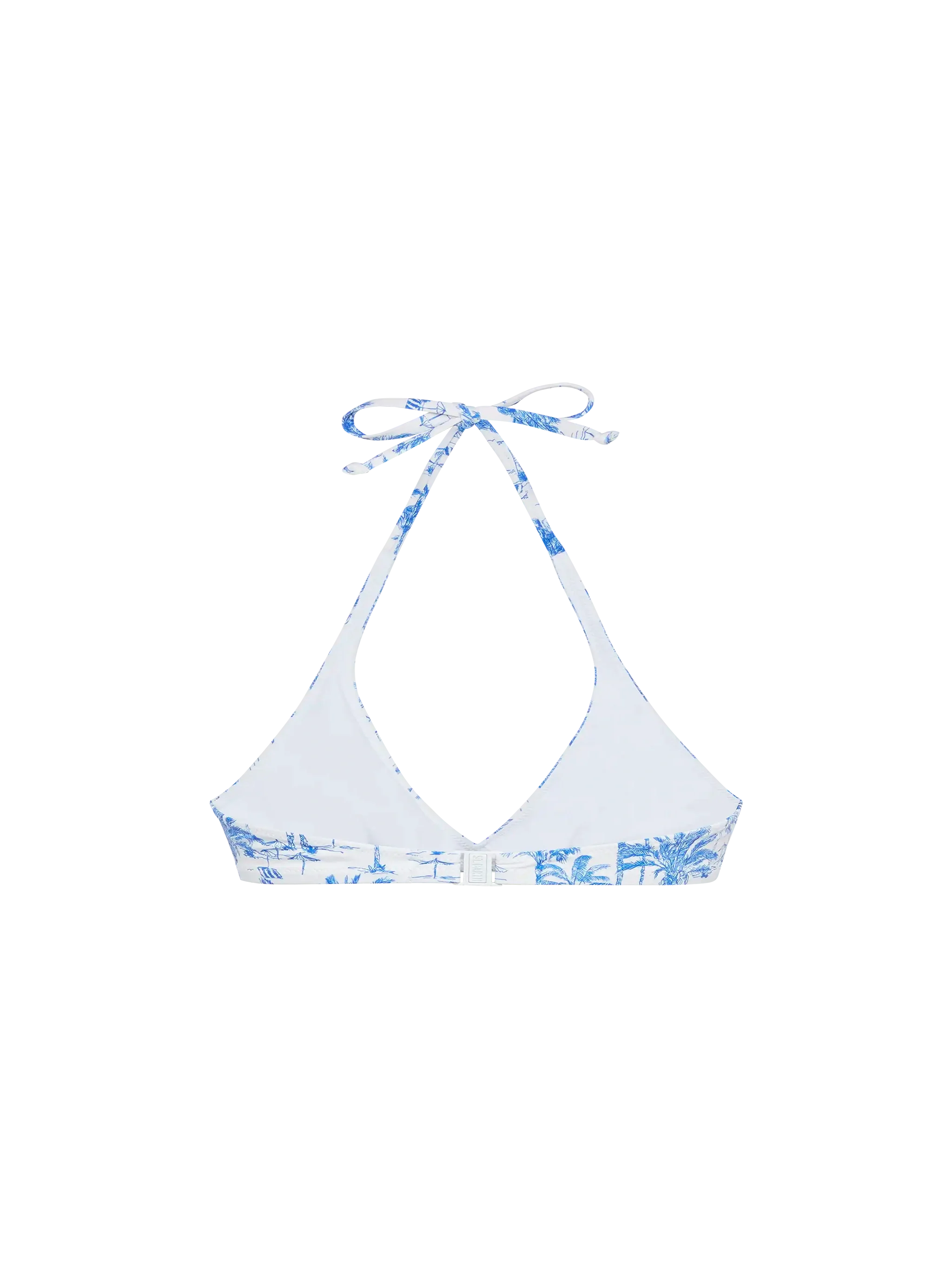 brassière triangle Gaia à imprimé toile de Jouy