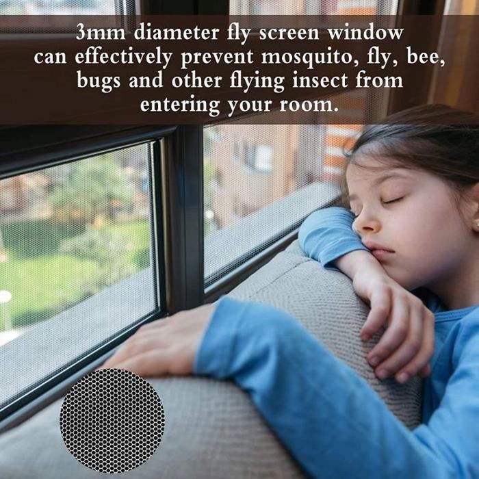 Mosquitera - CHANGM - 130 cm x 150 cm - Lavable - Reutilizable - Cierre de velcro