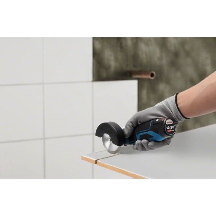 Meuleuse angulaire Bosch Professional GWS 12V-76 + 2 batteries 3,0Ah + L-BOXX  75mm de diamètre - 06019F200B