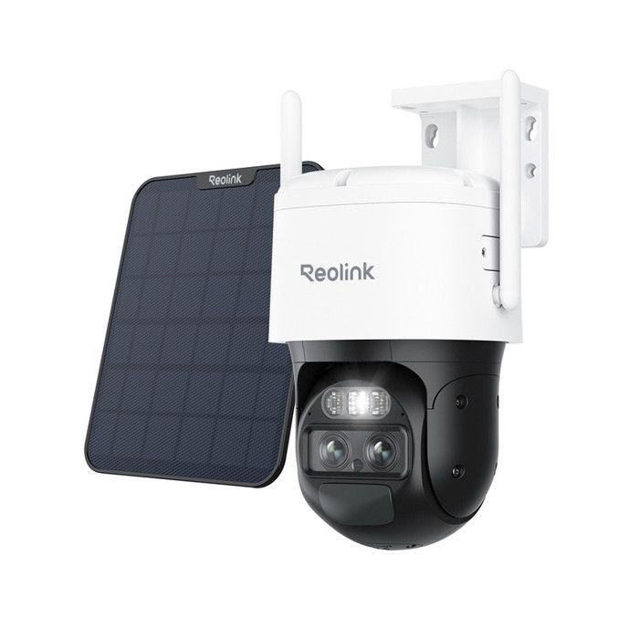 Reolink Trackmix ProHD Series 4MP 4G LTE Surveillance Camera with Battery, Smart Auto Tracking, 6X Zoom, Dual Lens, Spotlight, +SP