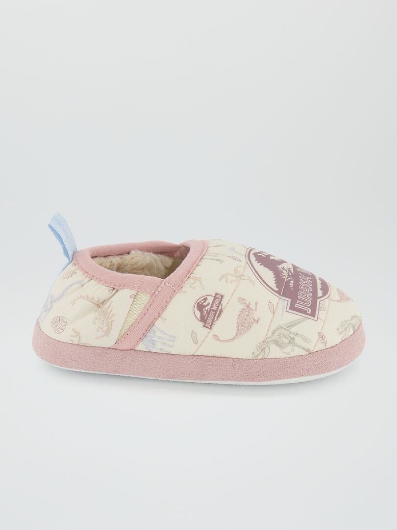 Jurassic World zachte slippers - wit