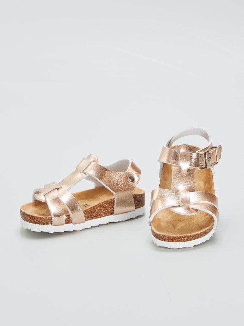 Sandalen met metallic effect - ROZE