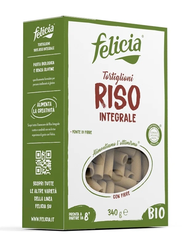 Felicia Biologische Glutenvrije Bruine Rijst Tortiglioni 340g