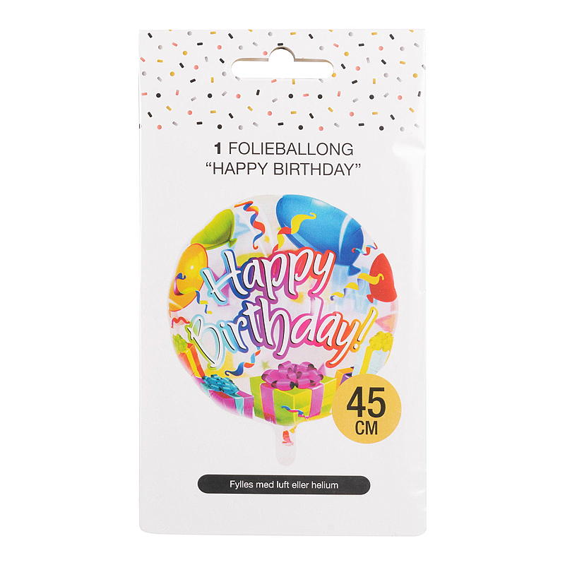 Globo de aluminio Giform de 45 cm con la inscripción 