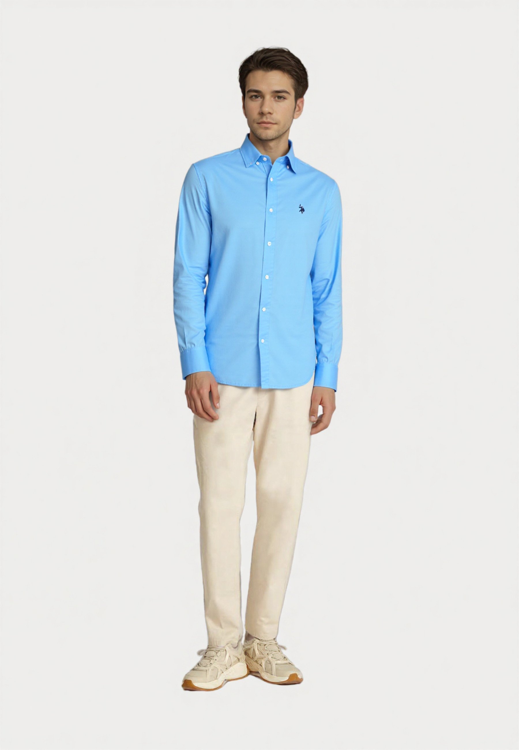 US Polo Assn. Longsleeve - Shirt - lichtblauw