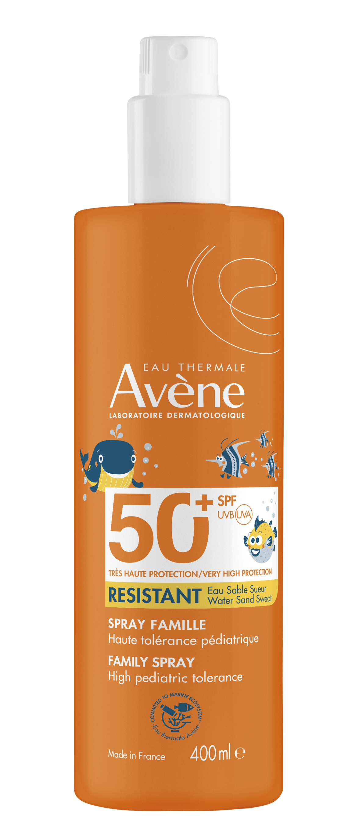 „Eau Thermale“ vaikams skirtas purškiamas apsauginis kremas nuo saulės su SPF 50 Apsauga nuo saulės vaistinėje