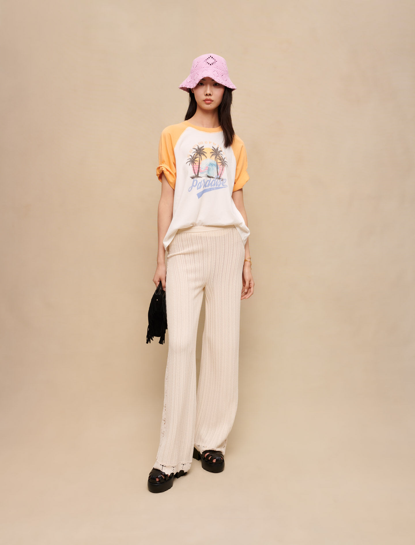 Tricou Paradise-Ecru