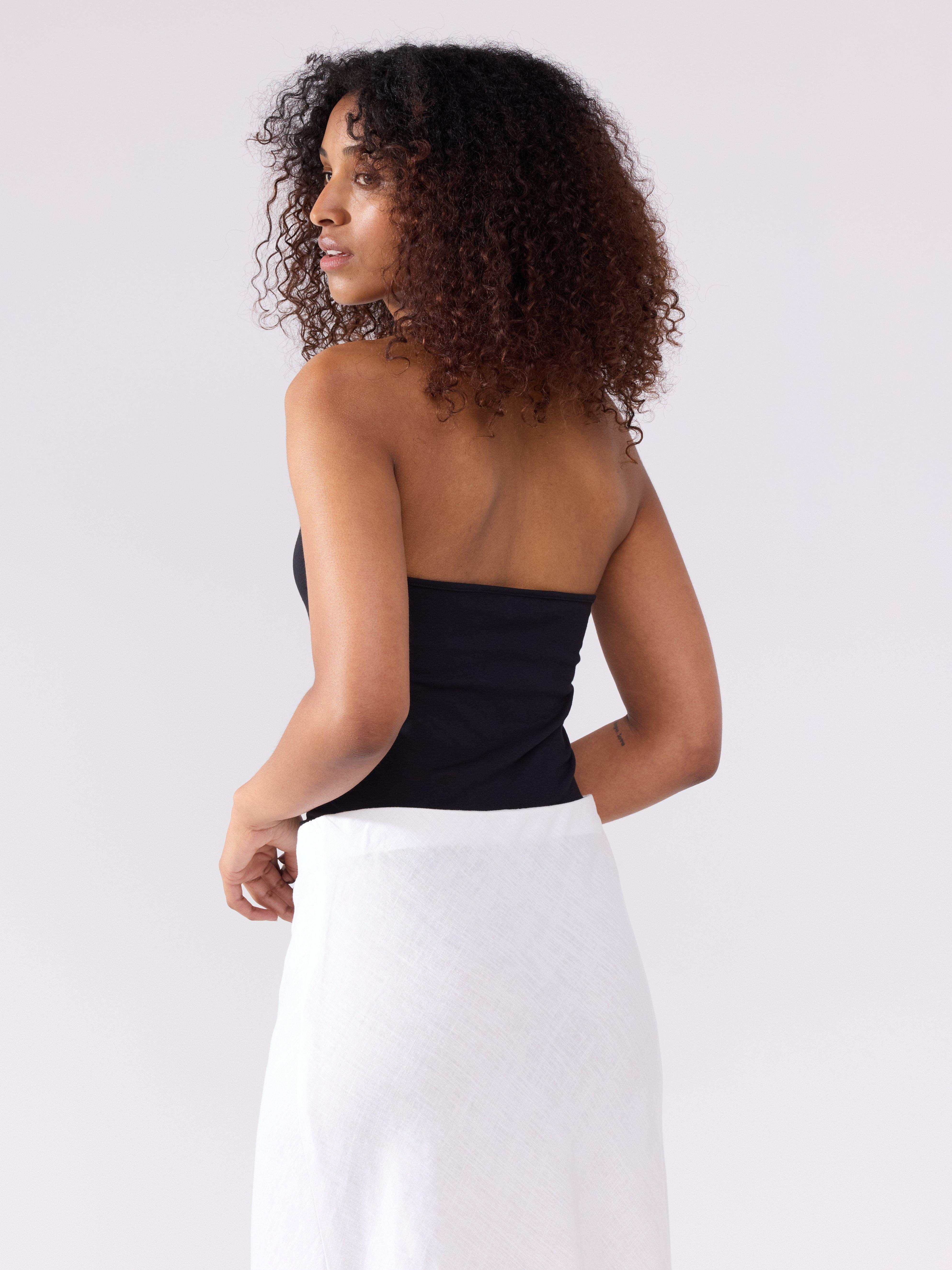 Halternecktopp Negru