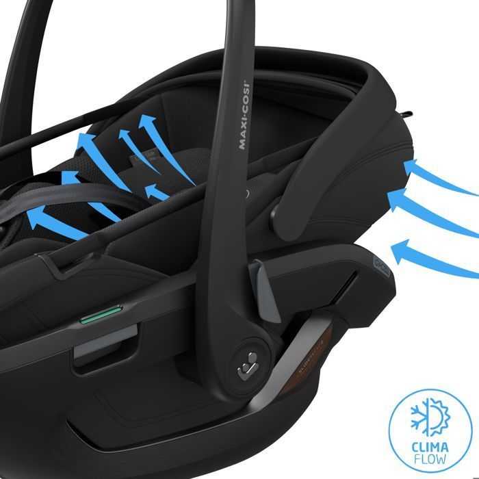 MAXI COSI - Silla de coche 40-87 cm Coral Slide Pro Negro Ónix