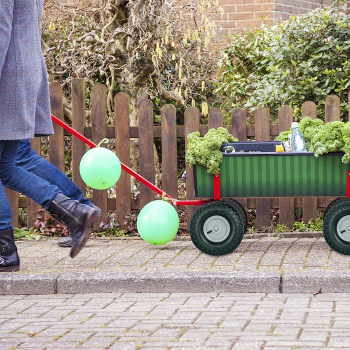 Relaxdays 2-wieler voor steekwagen 4.1/3.5-4, met luchtvering, 136 mm as, tot 136 kg, 260x85 mm stalen velgen, zwartgrijs