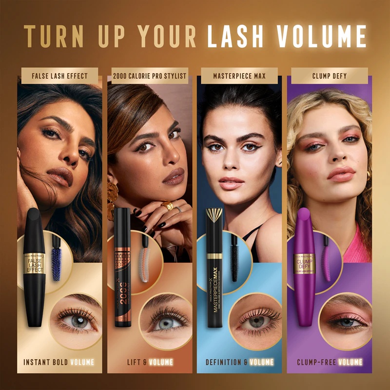 Vodoodporna maskara Max Factor False Lash Effect, ki doda volumen in loči trepalnice.