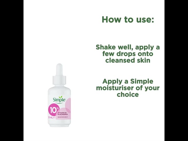 Simple 10% niacinamido (vitamino B3) stiprinamasis serumas 30ml