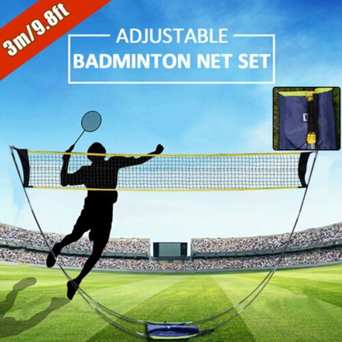 Filet de badminton portable, tennis, volley-ball, support, filet de badminton d'extérieur, filet de tennis, filet de volley-ball