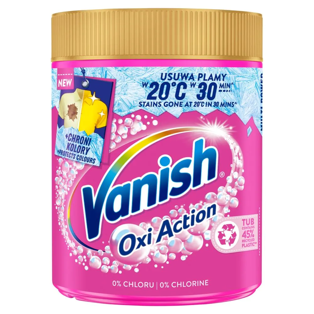 Vanish Oxi Action Odplamiacz do tkanin w proszku