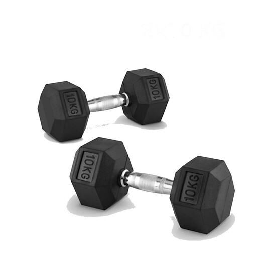 Ozio 10 kg-os hatszögletű súlyzók (pár)