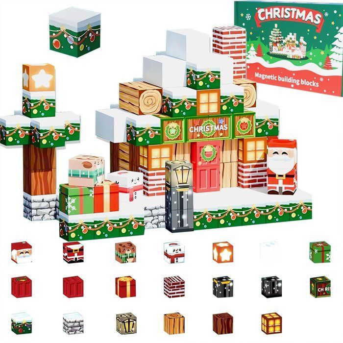 Blocchi da costruzione magnetici - 150 pezzi, set di costruzioni per bambini, blocchi magnetici da 2 cm, regalo per bambini e bambine dai 3 anni in su
