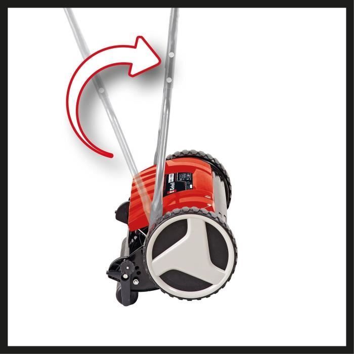 Cortacésped manual Einhell GC-HM 38 SF (hasta 250 m², altura de corte regulable de 13 a 38 mm, recogedor de césped: 26 L)