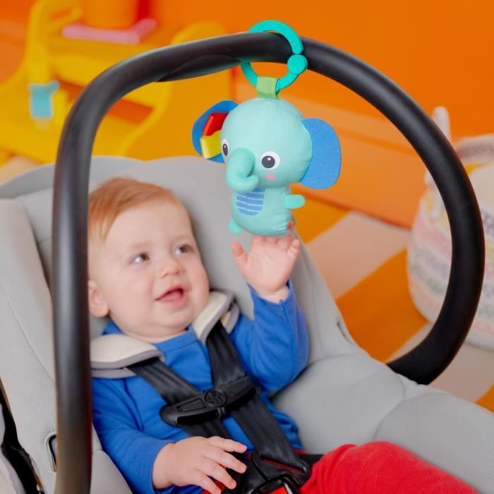 Alfombra de juegos plegable y convertible para bebés BRIGHT STARTS - Verde selva - con arco, juguetes sensoriales y musicales y espejo.