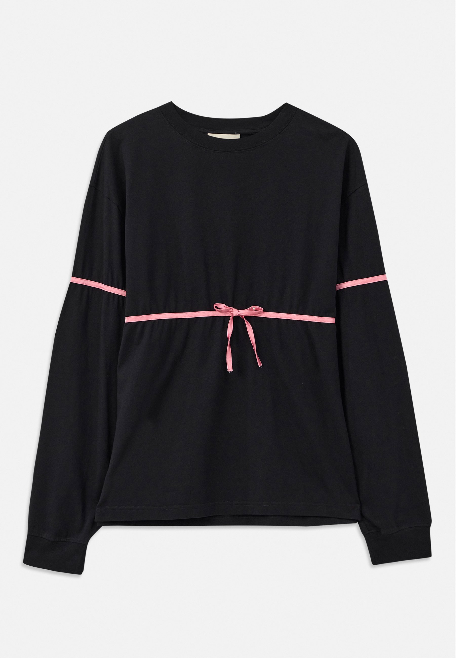 GmbH BOW LONGSLEEVE UNISEX - Top s dlouhým rukávem - black/white