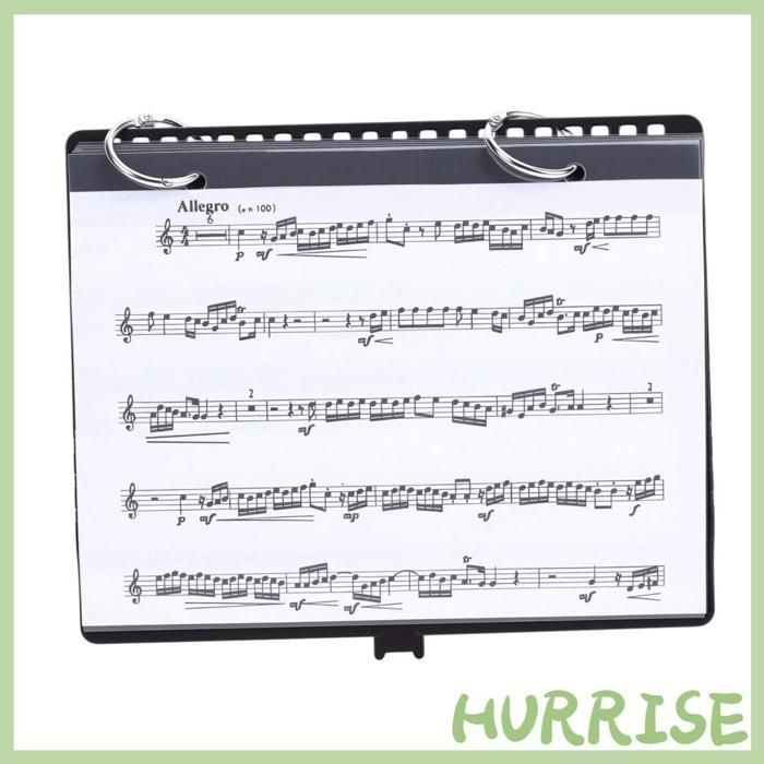 Universal Flip Folder 5 sheet music holder with transparent window - Portable and lightweight for marching bands and parades