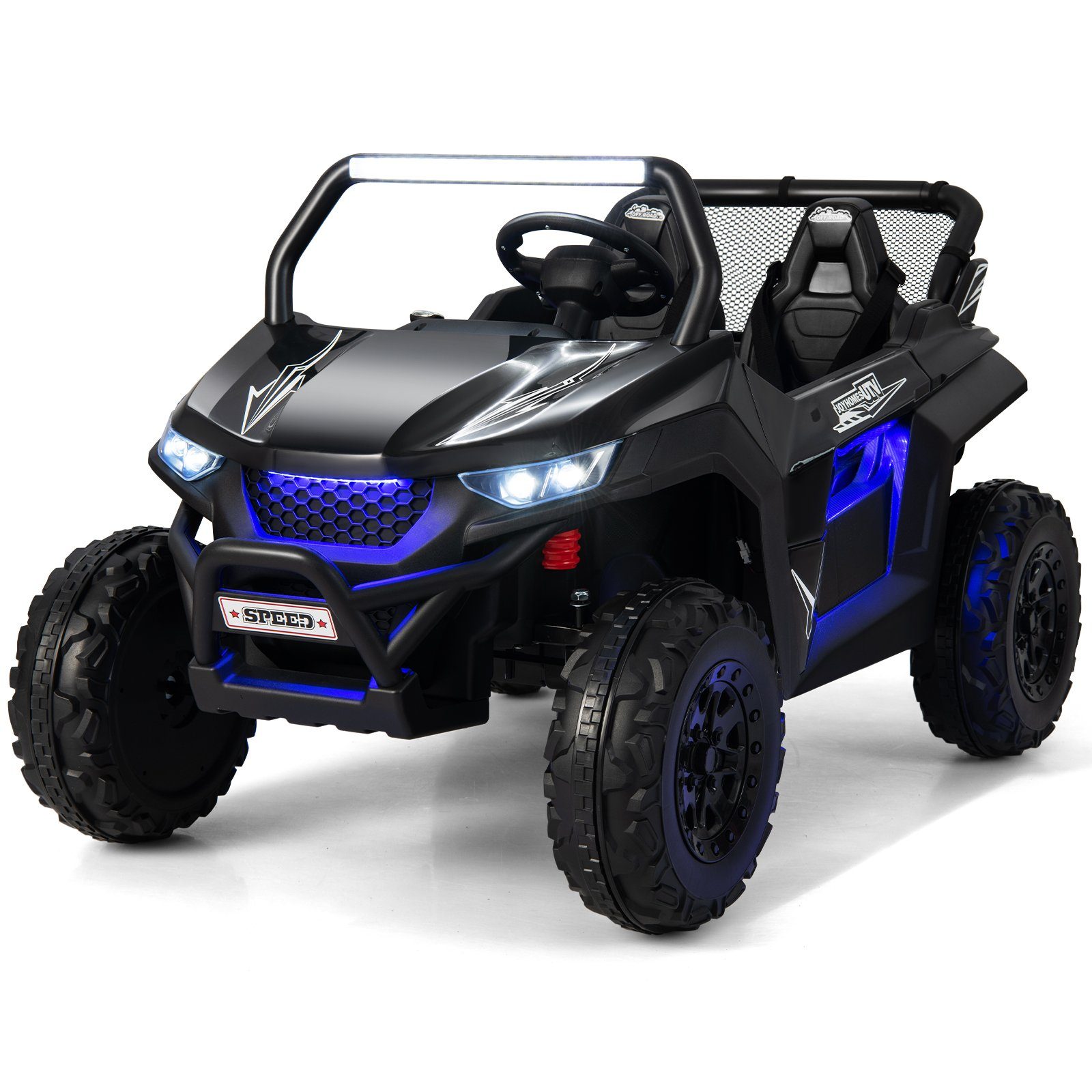 COSTWAY elektromos gyermekautó 12V gyermek quad, 2 üléses, 2-4 km/h