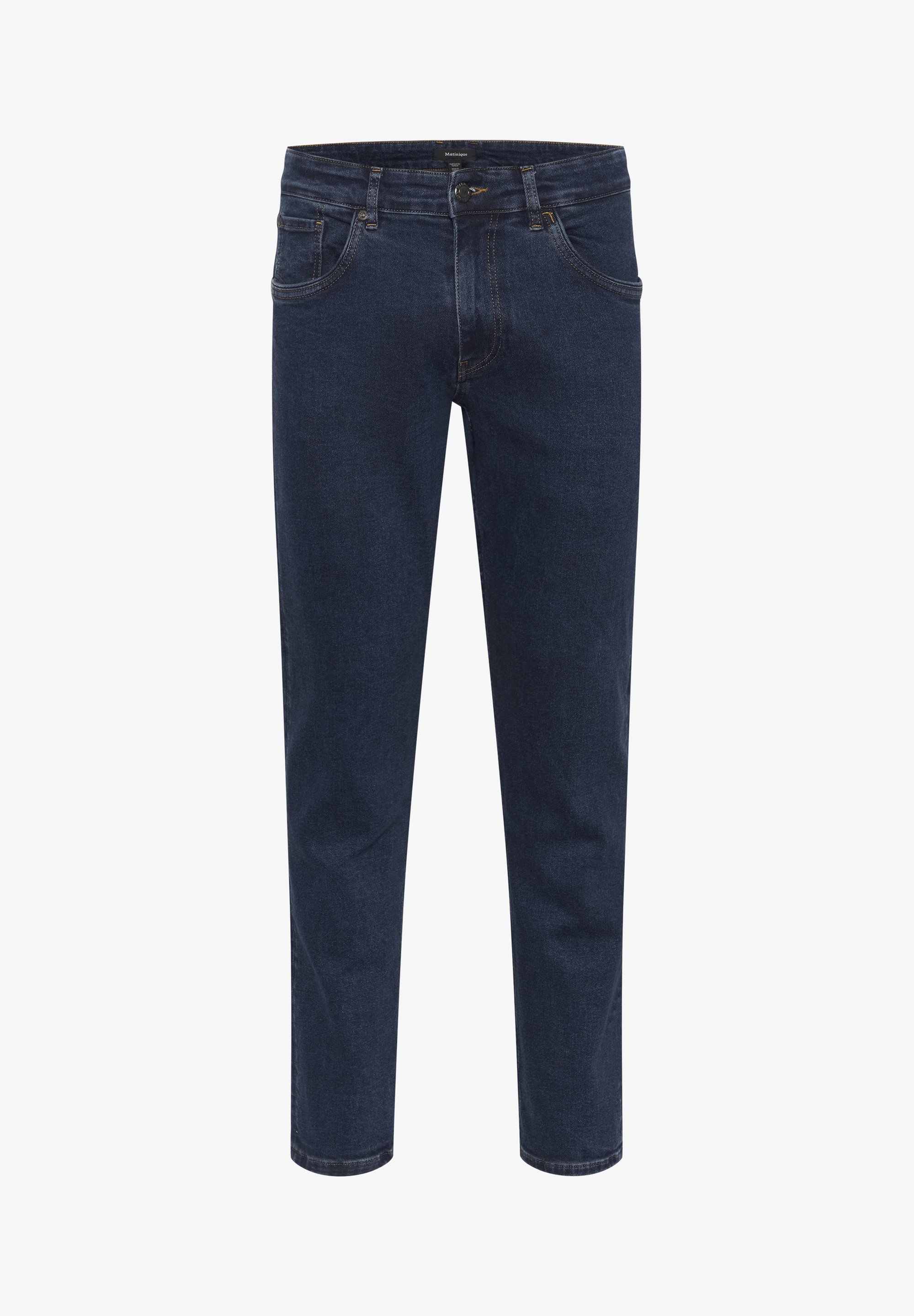 Matinique MAPETE - Straight leg jeans - mørk vasket denim