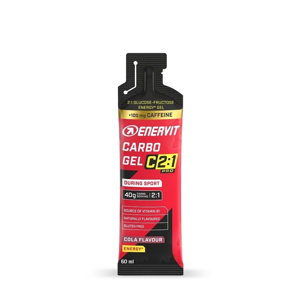 ENERVIT Enervit C2 1 Pro Carbo Gel Cola met cafeïne 60 ml glutenvrij