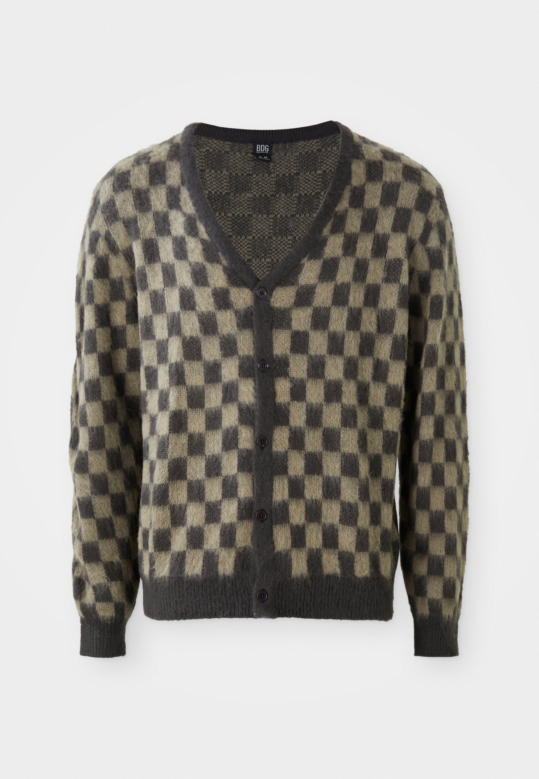 BDG Urban Outfitters BDG WINDOW PANE – Strickjacke – Braun