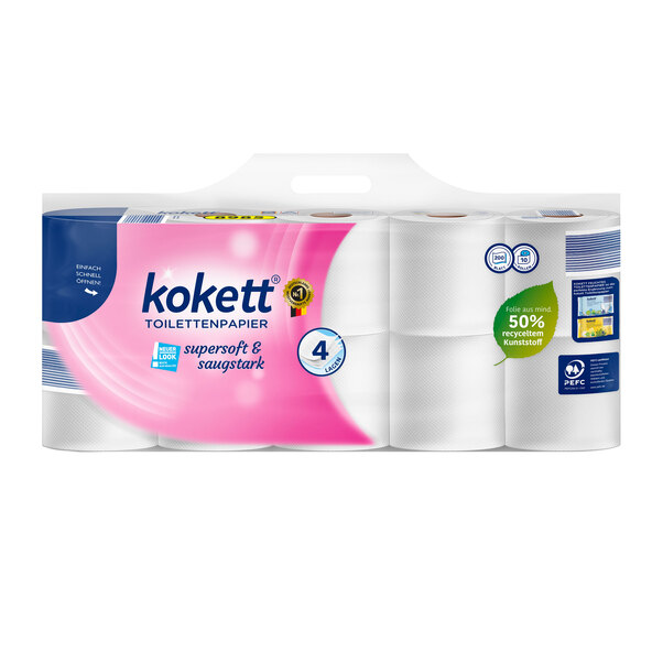 Hârtie igienică, 4 straturi, 20 role