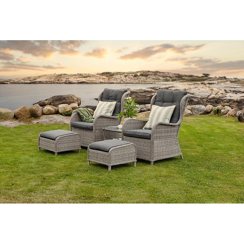 Home Lounge-Set Larkollen Grau