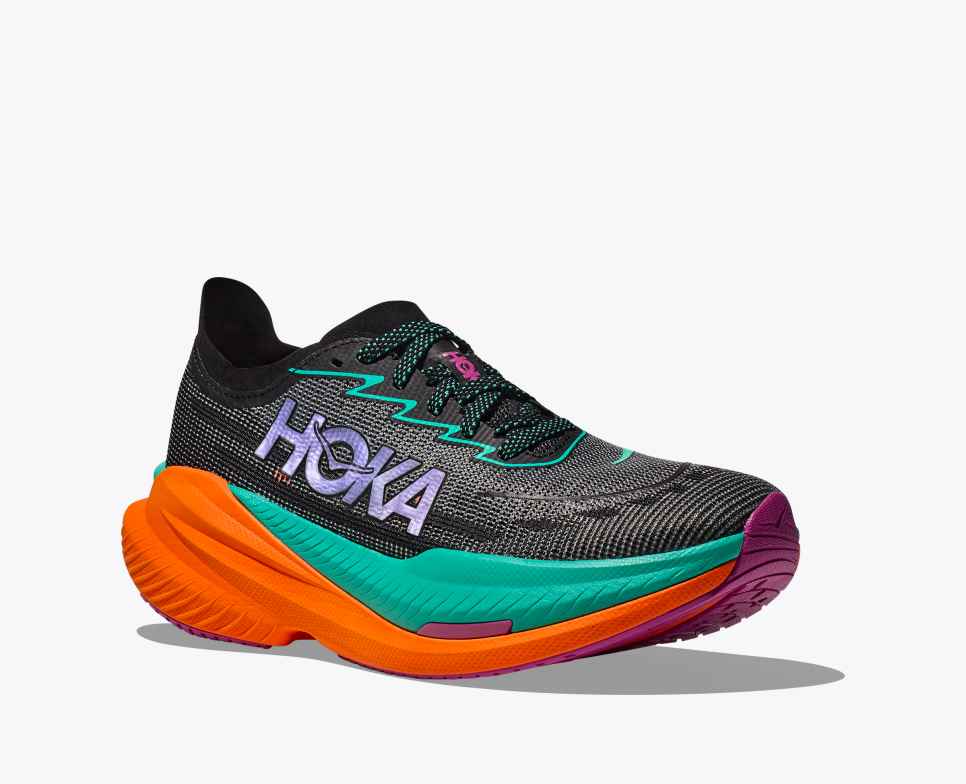 HOKA Mach X 2 Noir/Aigue-marine électrique