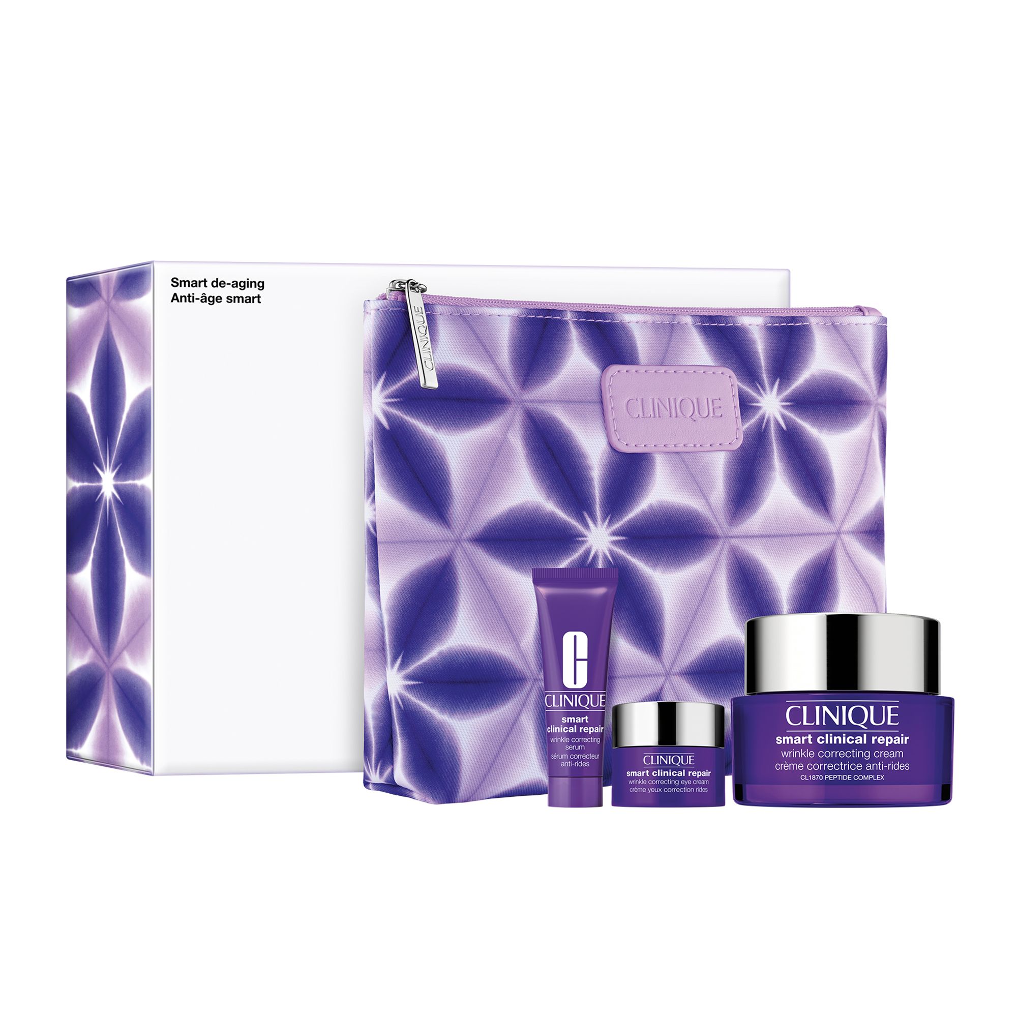 Serum protiv starenja Smart Wrinkle i poklon set za područje oko očiju u putnoj veličini Luksuzni poklon setovi