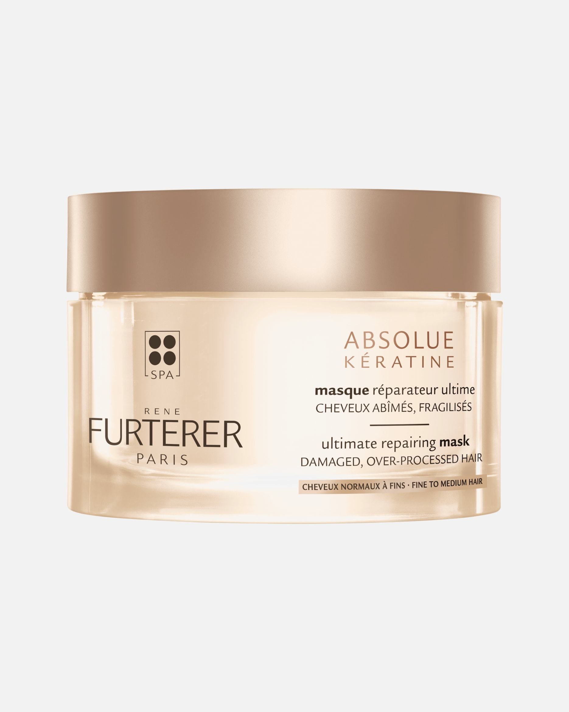 René Furterer Maska na vlasy Absolue Kératine Ultimate Repairing Mask na jemné až stredné vlasy – 200 ml