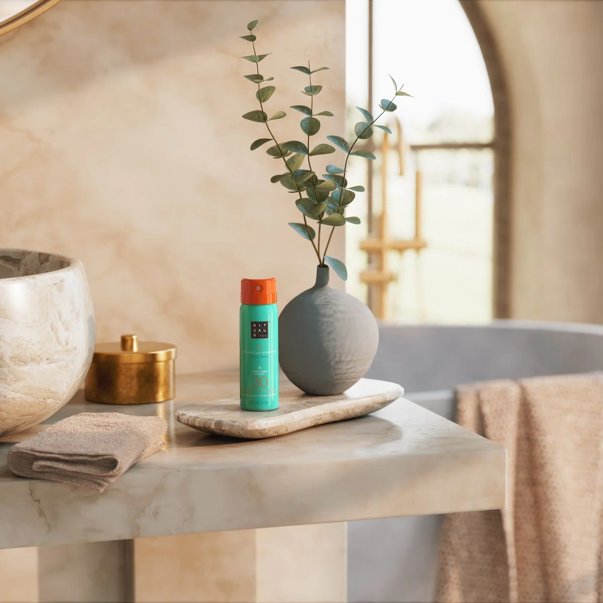 The Ritual of Karma Sun Protection Milky Spray SPF30 - Latte solare corpo alta prot., Spray solare corpo alta prot.