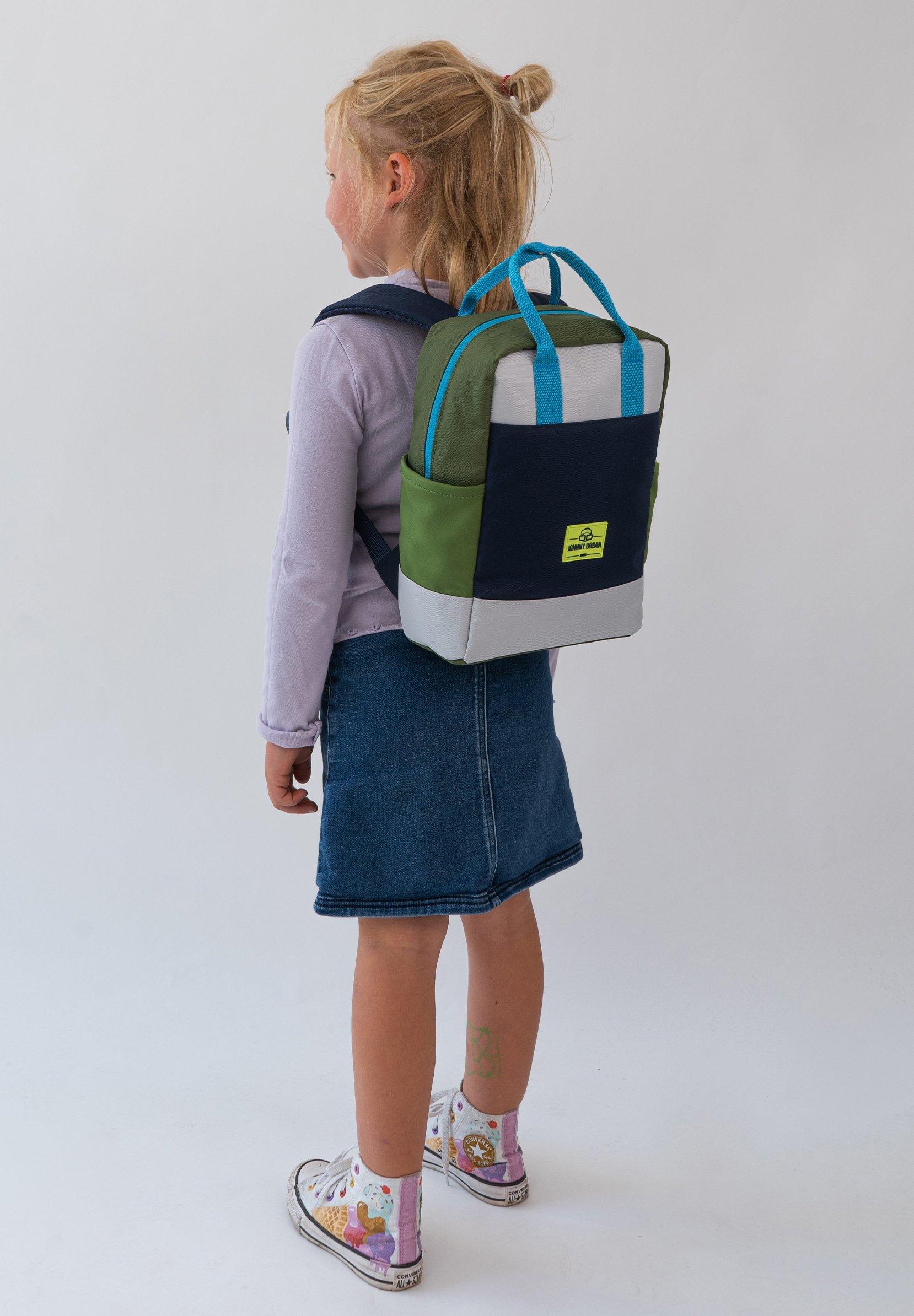 Johnny Urban LINUS JUNIOR - Schooltas - groenblauw