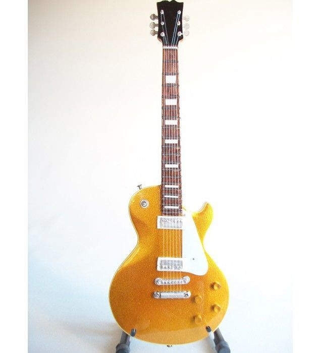 Guitarra Les Paul Gold Top en miniatura