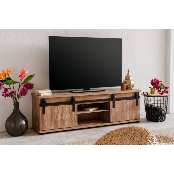 TV-meubel - MARRAKESCH - Eikenhout - 160 x 50 x 40 cm
