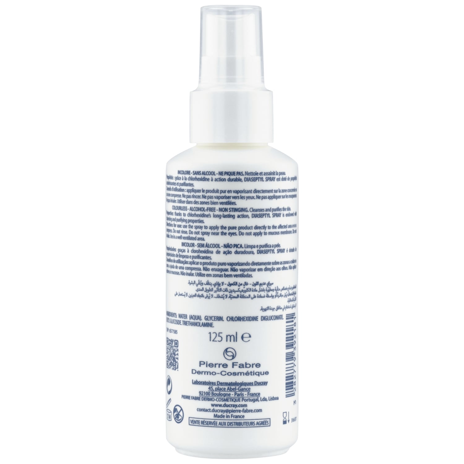 Ducray Spray Corporal DIASEPTYL Spray - 125 ml