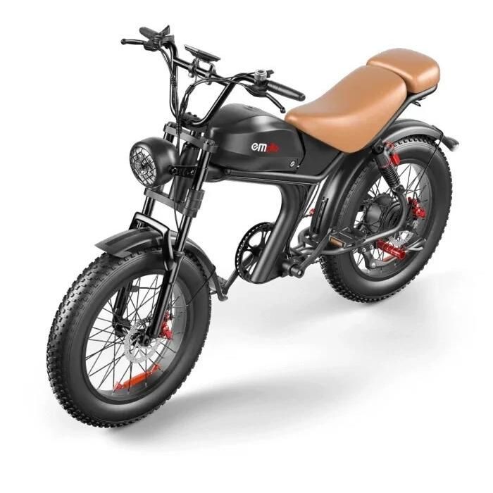 Vehículo eléctrico EMOKO C93, todoterreno, neumáticos anchos, 1000 W, 50 km/h, autonomía de 80 km, 48 V