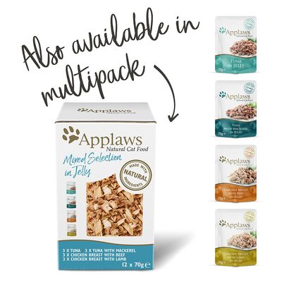 Applaws Σακουλάκια για Ενήλικες Γάτες σε Ζελέ 16 x 70g
