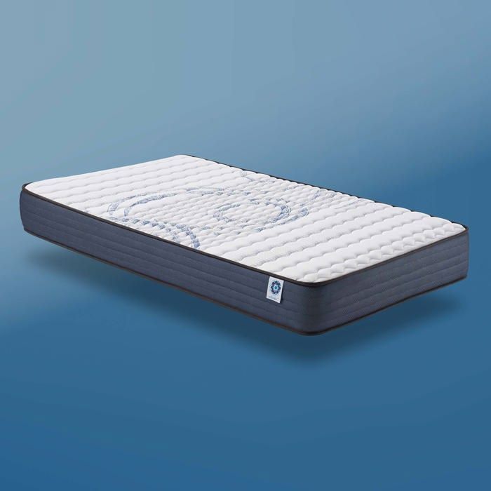 Perfect Dream Madras 90x190 cm - Adaptiv HR Memory Foam - 7 Zoner - Blå Latex - Optimal Komfort - Åndbar - Ergonomisk