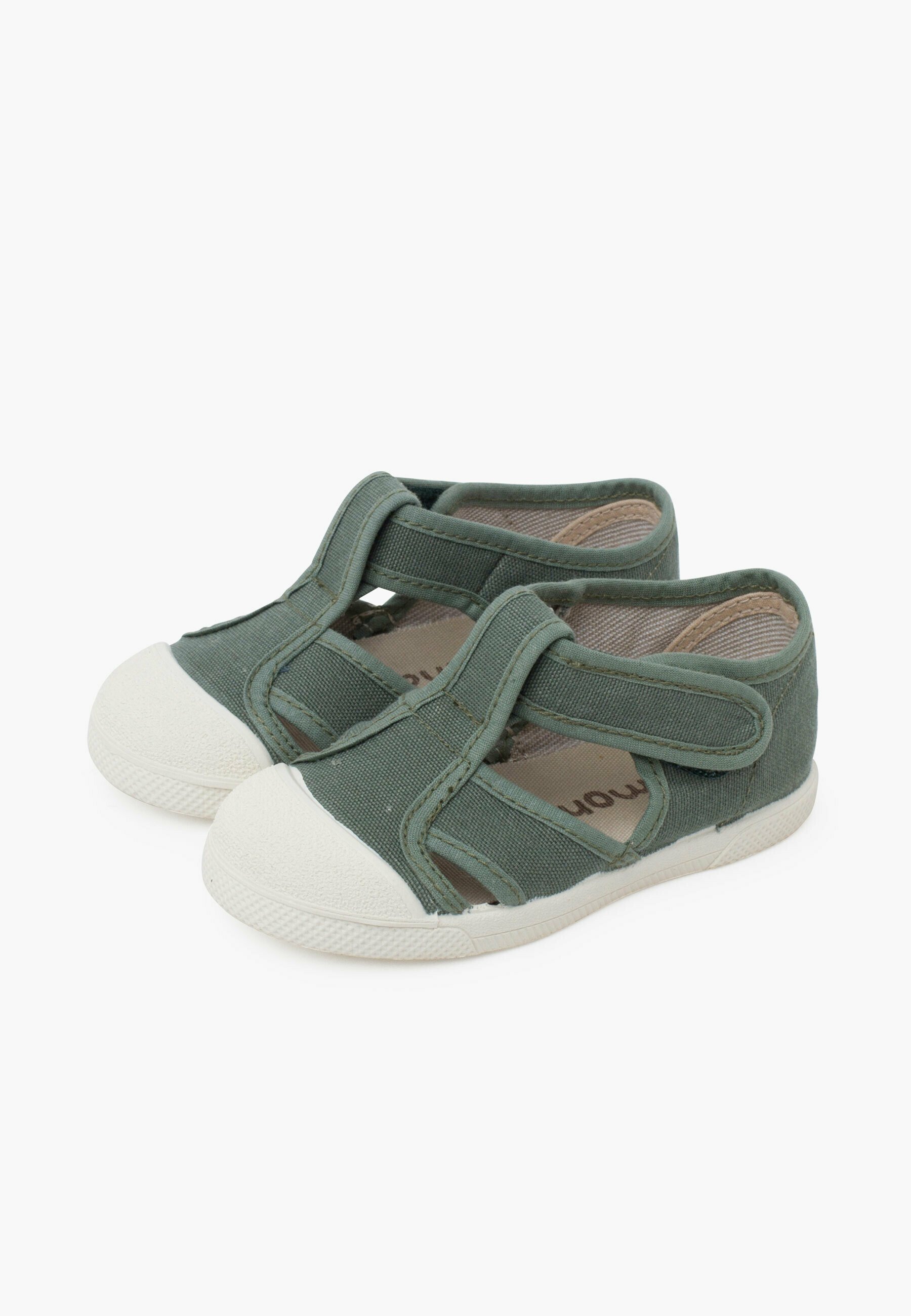 Scarpine Pisamonas per neonati - Verde eucalipto