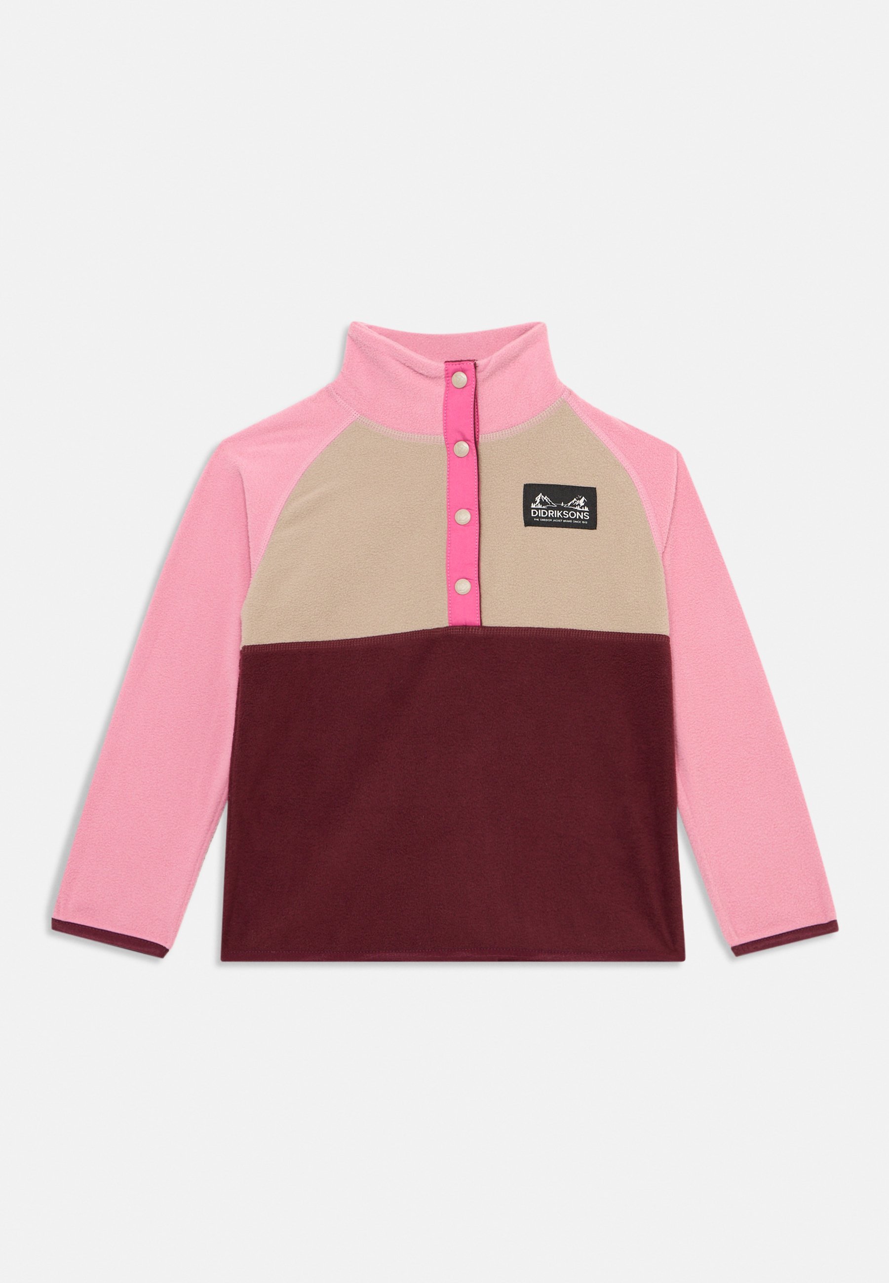 Didriksons MONTE KIDS HALF UNISEX - Maglione in pile - rosso anemone