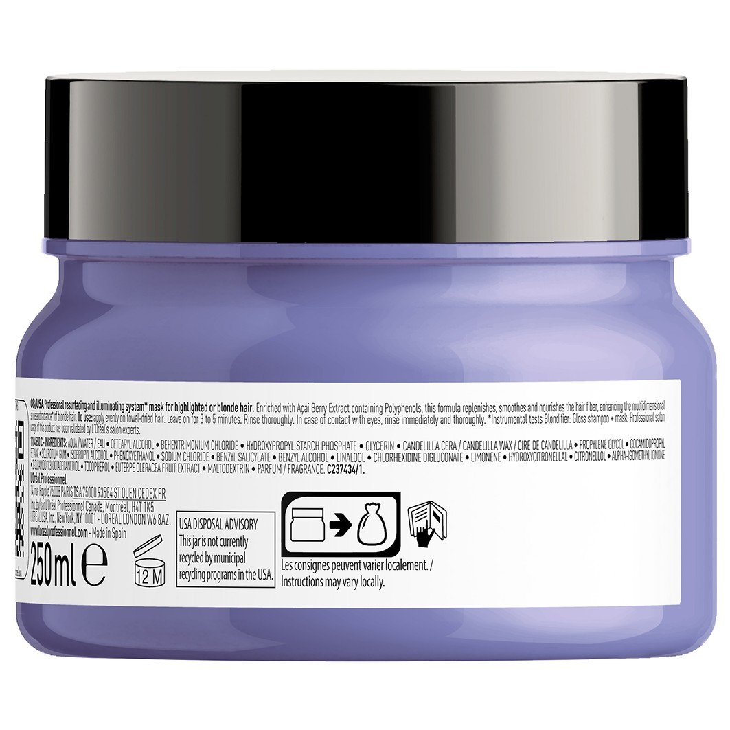 L'Oréal Professionnel plaukų balzamas Blondifier profesionali kaukė - 250 ml