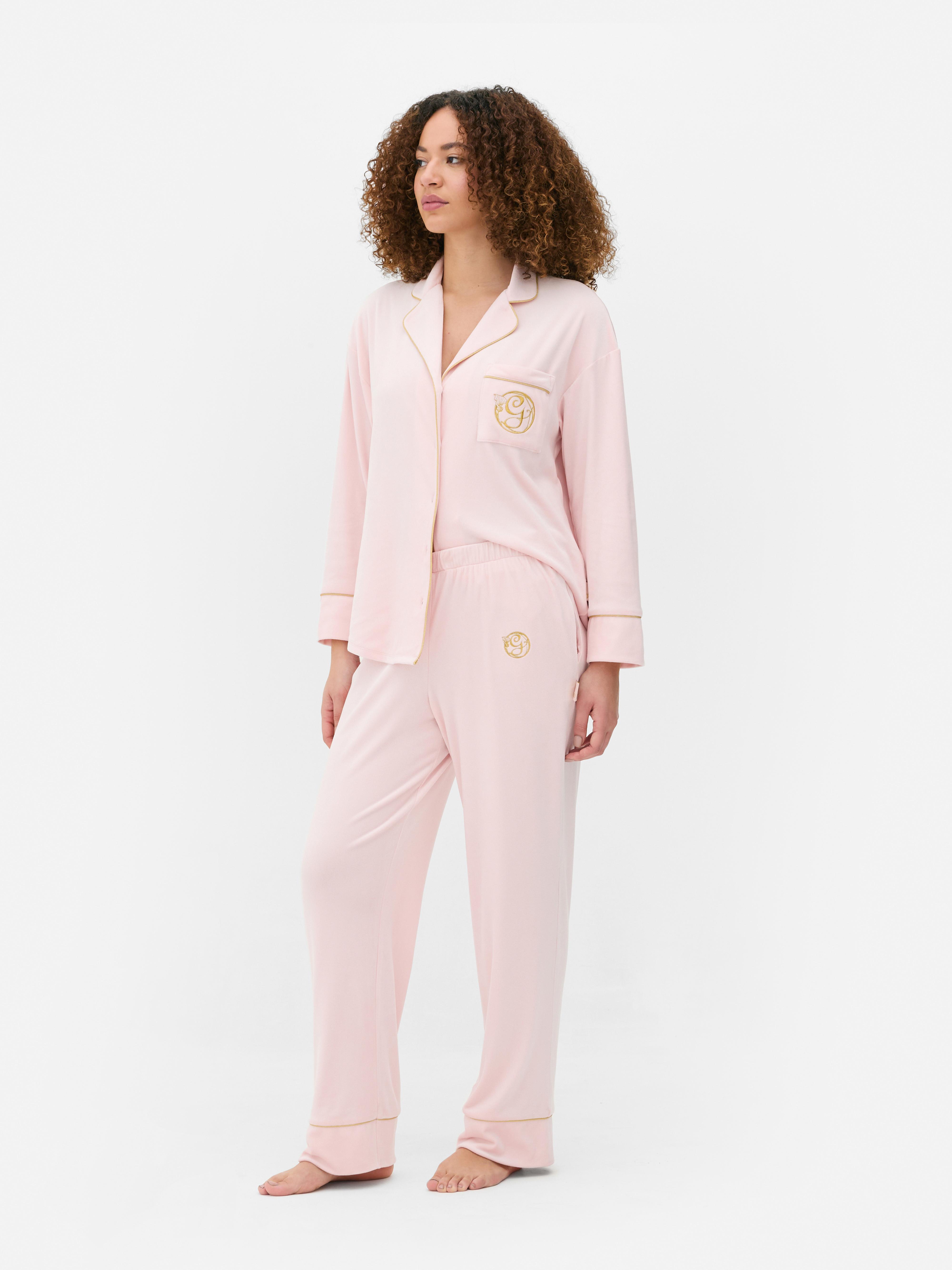 Pantaloni de pijama Wicked x Primark din velur Pantaloni de pijama confortabili cu talie elastică și croială lată