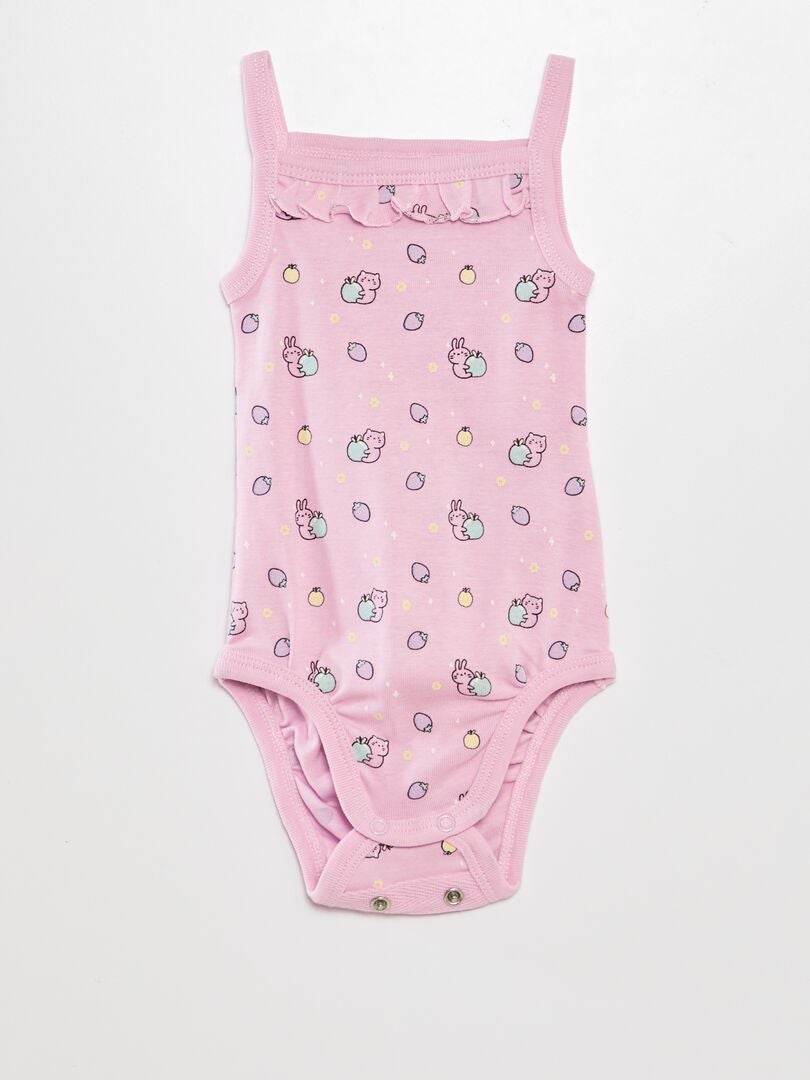 Conjunto de 2 bodys con tirantes finos - ROSA